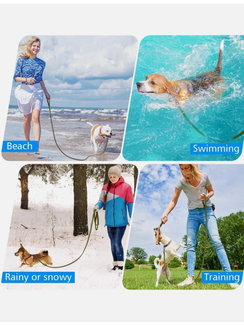 XiaZ Waterproof Long Lead for Dogs